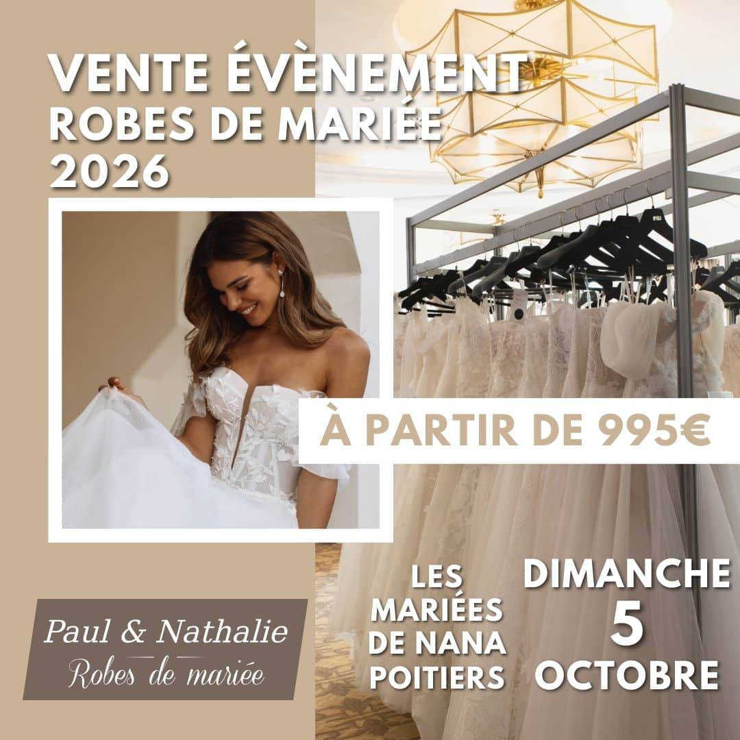 vente privee robes de mariee poitiers octobre 2025 by paul et nathalie