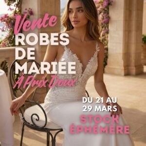 vente privee robes de mariee paul et nathalie destockage mars 2026
